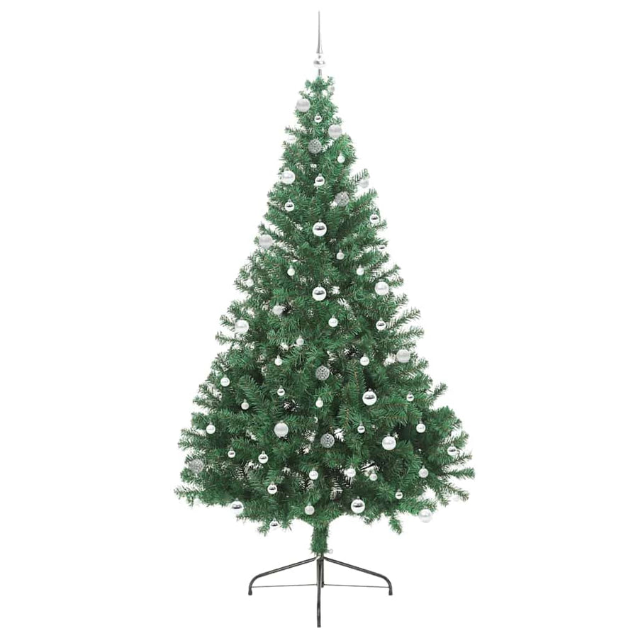 Kunstmatig Voorverlicht Kerstboom met 300 LED Groen 240 cm PVC