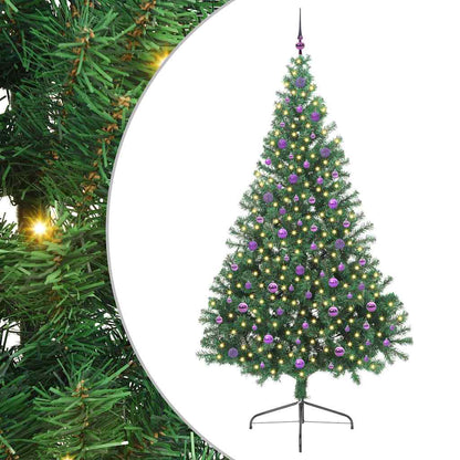 Kunstmatig Voorverlicht Kerstboom met 300 LED Groen 240 cm PVC