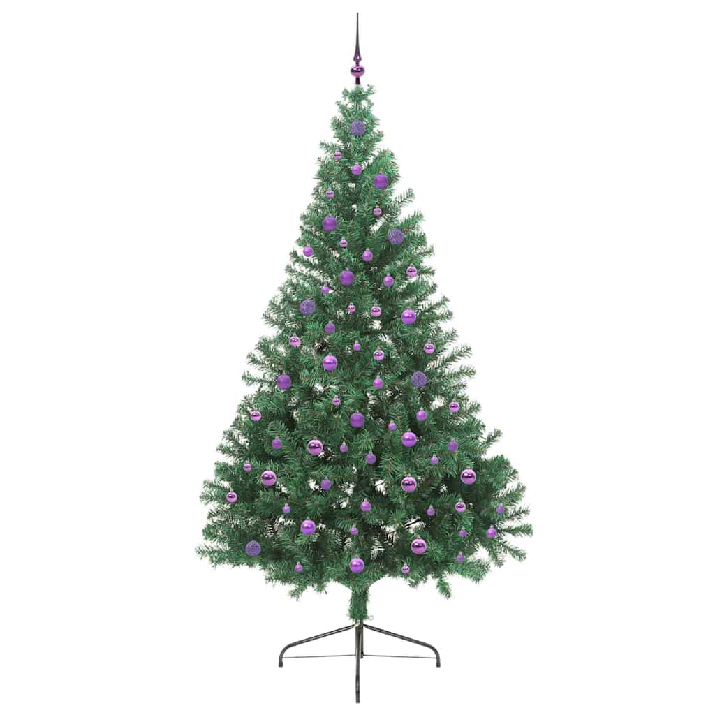 Kunstmatig Voorverlicht Kerstboom met 300 LED Groen 240 cm PVC