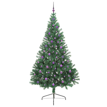 Kunstmatig Voorverlicht Kerstboom met 300 LED Groen 240 cm PVC