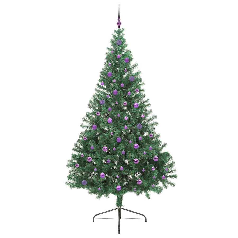 Kunstmatig Voorverlicht Kerstboom met 300 LED Groen 240 cm PVC
