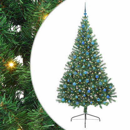 Kunstmatig Voorverlicht Kerstboom met 300 LED Groen 240 cm PVC