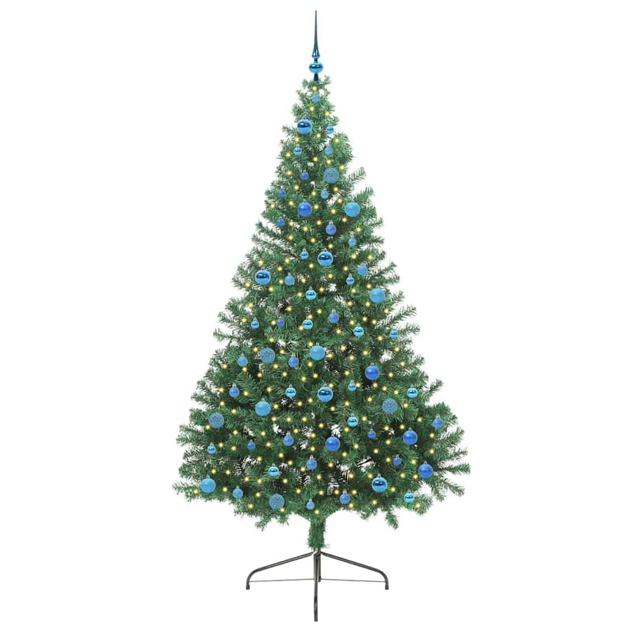 Kunstmatig Voorverlicht Kerstboom met 300 LED Groen 240 cm PVC
