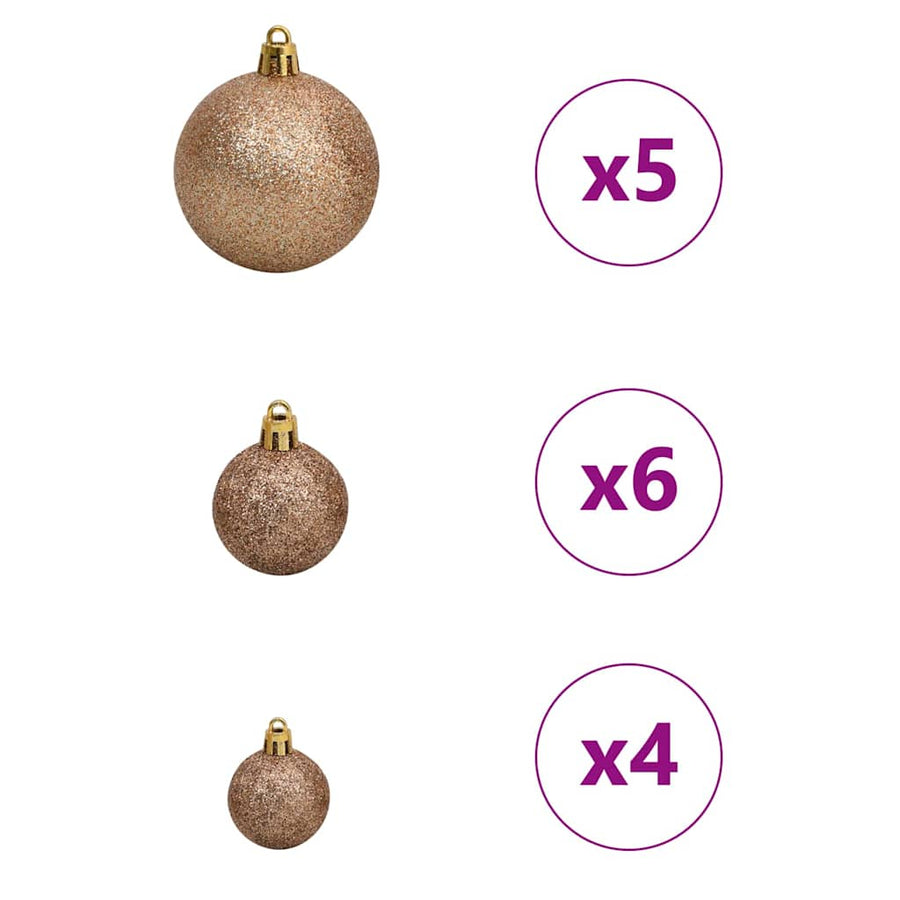Kunstmatig Voorverlicht Kerstboom met 150 LED Roze 150 cm PVC