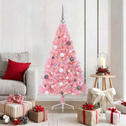 Kunstkerstboom 150 cm roze met 150 LED