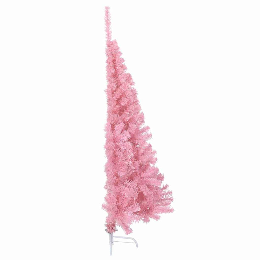 Kunstmatig Voorverlicht Kerstboom met 150 LED Roze 150 cm PVC