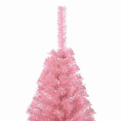 Kunstmatig Voorverlicht Kerstboom met 300 LED Roze 180 cm PVC