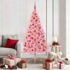 Kerstboom 180 cm roze 300 LED