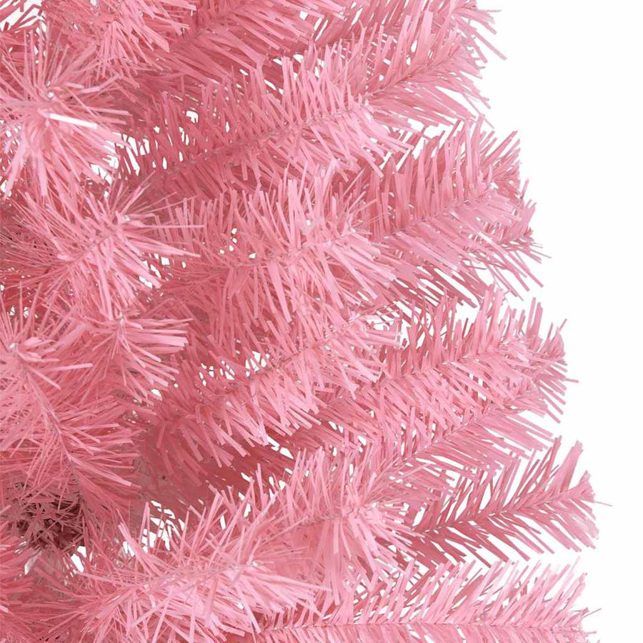 Kunstmatig Voorverlicht Kerstboom met 300 LED Roze 180 cm PVC