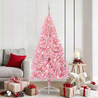 Kunstkerstboom roze 180 cm met 300 LED