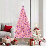Kerstboom 180 cm roze 300 LED PVC