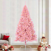 Kunstkerstboom 240 cm roze met 300 LED