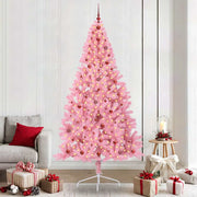 Kunstkerstboom roze 240 cm met 300 LED warmwit