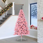 Kerstboom 240 cm roze met 300 LED PVC
