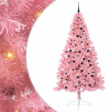 Kunstmatig Voorverlicht Kerstboom met 300 LED Roze 240 cm PVC