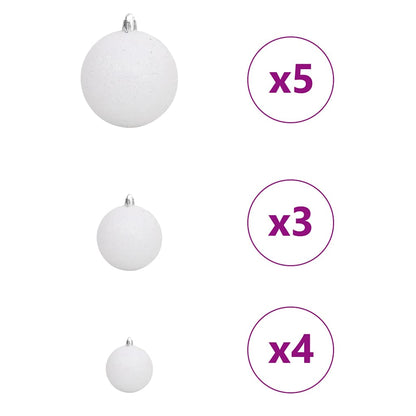 Kunstmatig Voorverlicht Kerstboom met 150 LED Zwart 120 cm PVC