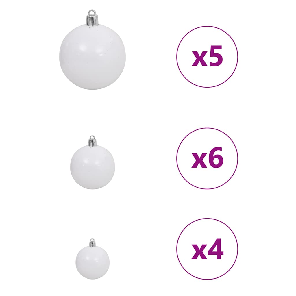 Kunstmatig Voorverlicht Kerstboom met 150 LED Zwart 120 cm PVC