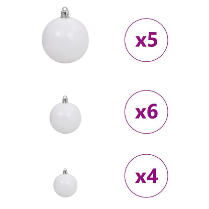 Kunstmatig Voorverlicht Kerstboom met 150 LED Zwart 120 cm PVC