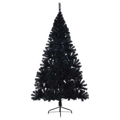 Kunstmatig Voorverlicht Kerstboom met 300 LED Zwart 180 cm PVC