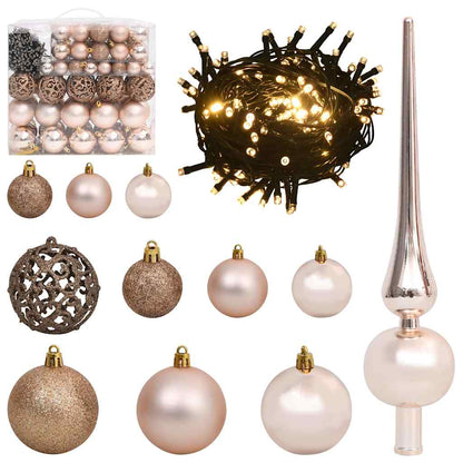 Kunstmatig Voorverlicht Kerstboom met 300 LED Zwart 210 cm PVC