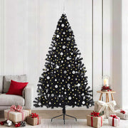 Kunstkerstboom zwart 240 cm met 300 LED