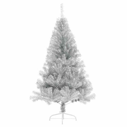 Kunstmatig Voorverlicht Kerstboom met 150 LED Zilver 120 cm PET