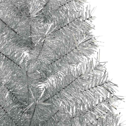 Kunstmatig Voorverlicht Kerstboom met 150 LED Zilver 150 cm PET