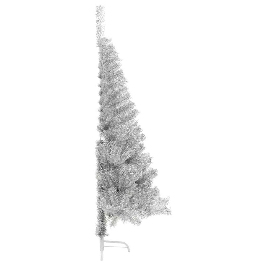 Kunstmatig Voorverlicht Kerstboom Zilver 180 cm PET