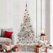 Kunstkerstboom 210 cm zilver met 300 LED