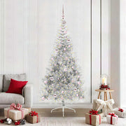 Kerstboom 210 cm met 300 LED zilver