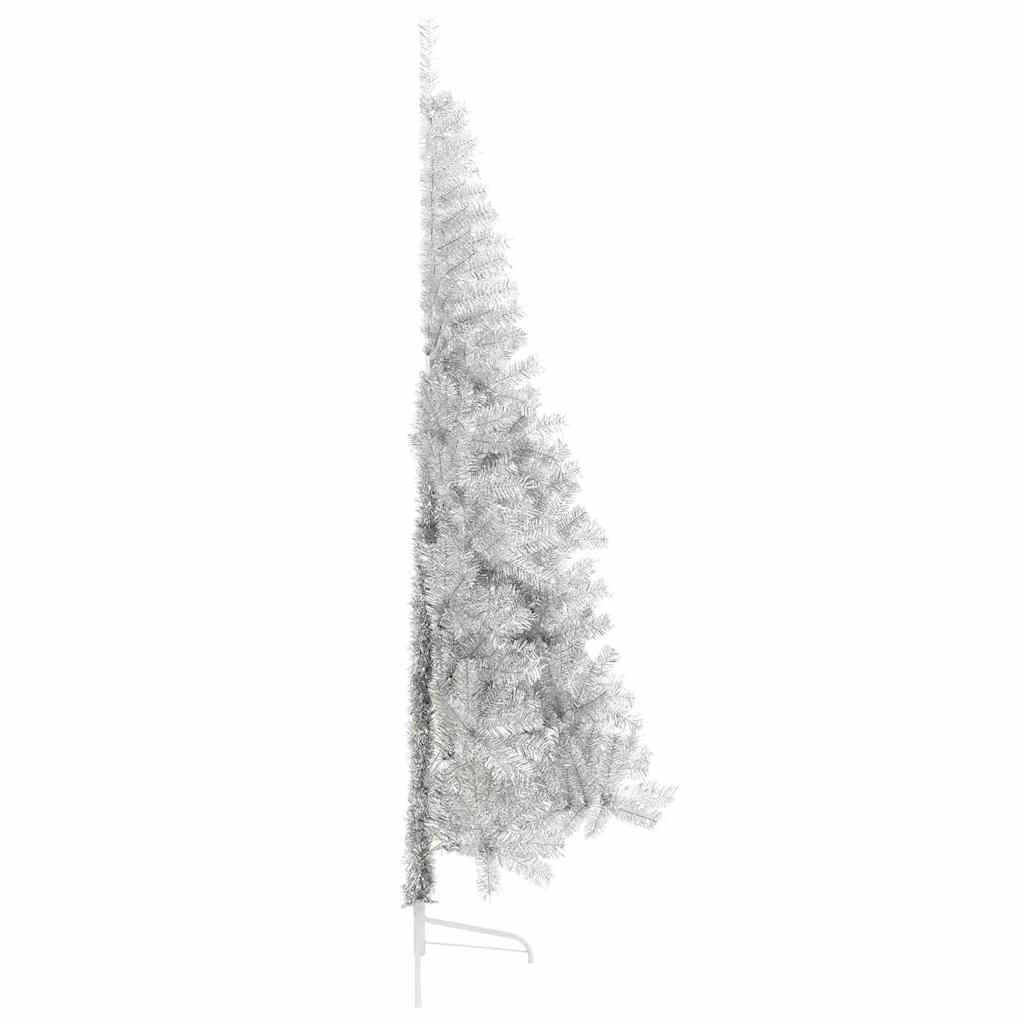 Kunstmatig Voorverlicht Kerstboom met 300 LED Zilver 210 cm PET