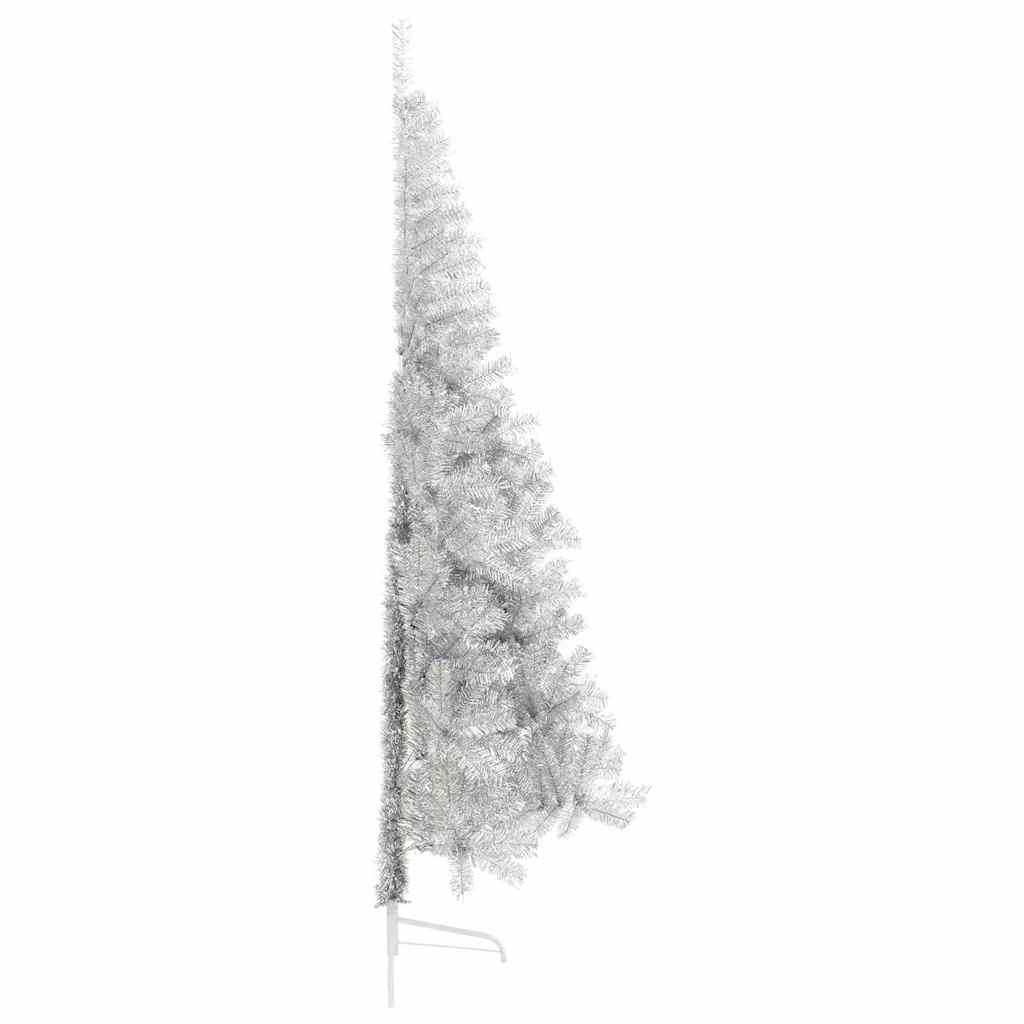Kunstkerstboom met decoratieve touwlichten Zilver 240 cm PET