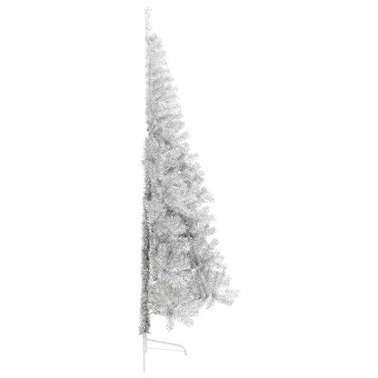 Kunstkerstboom met decoratieve touwlichten Zilver 240 cm PET