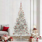 Kunstkerstboom 240 cm zilver met 300 LED