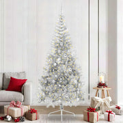 Kunstkerstboom 240 cm zilver met 300 LED