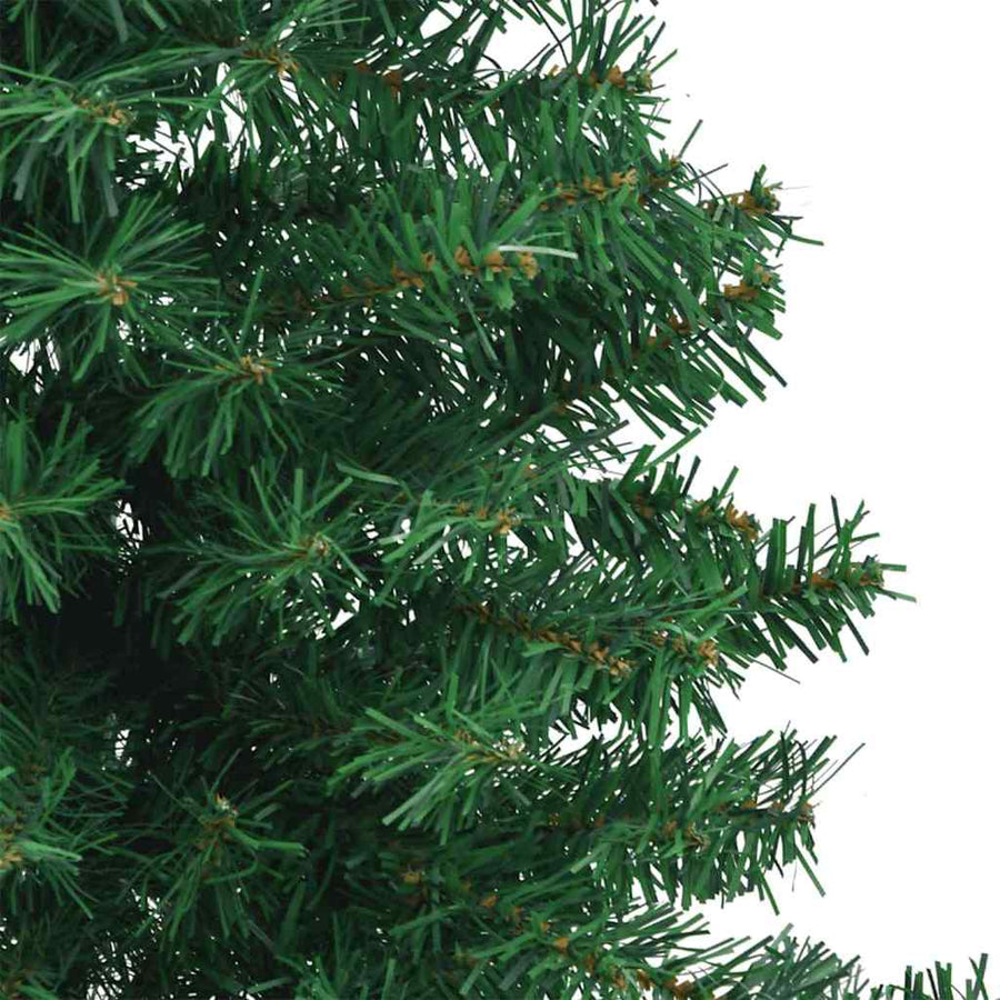 Hoek Kunstkerstboom met 300 LED Groen 180 cm PVC en Metaal