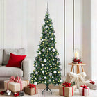 Kunstkerstboom hoek 180 cm groen 300 LED