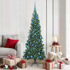 Hoekkerstboom 180 cm groen PVC metaal met 300 LED