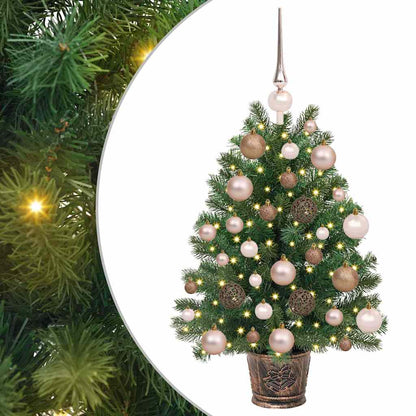 Kunstkerstboom met 150 LED met standaard Groen 75 cm PE en PVC