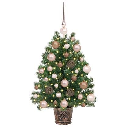 Kunstkerstboom met 150 LED met standaard Groen 75 cm PE en PVC