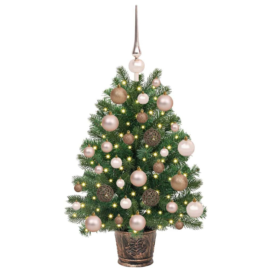 Kunstkerstboom met 150 LED met standaard Groen 75 cm PE en PVC