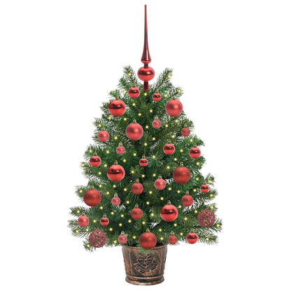 Kunstkerstboom met 150 LED met standaard Groen 75 cm PE en PVC