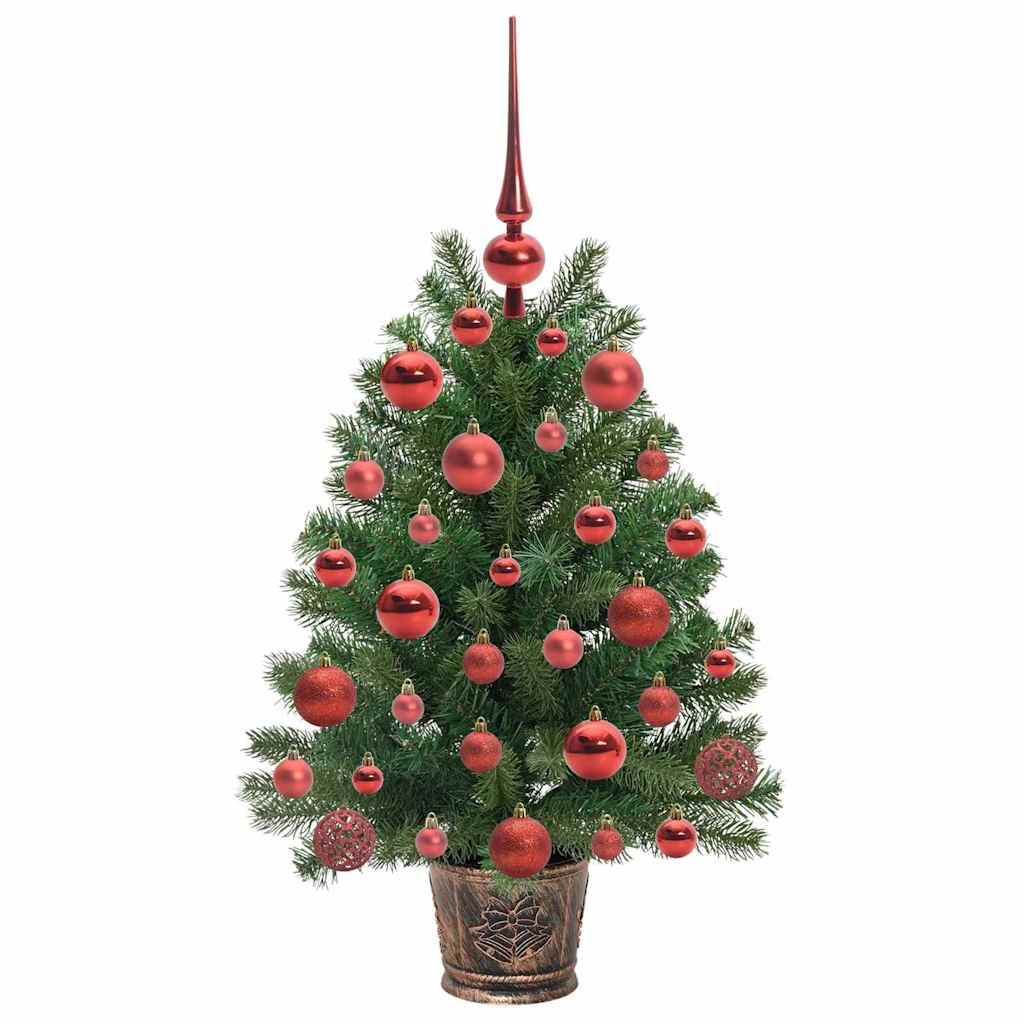 Kunstkerstboom met 150 LED met standaard Groen 75 cm PE en PVC