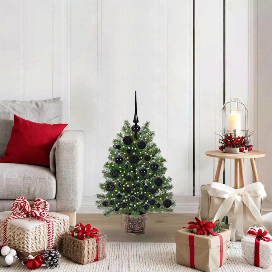 Kunstkerstboom met 150 LED met standaard Groen 75 cm PE en PVC