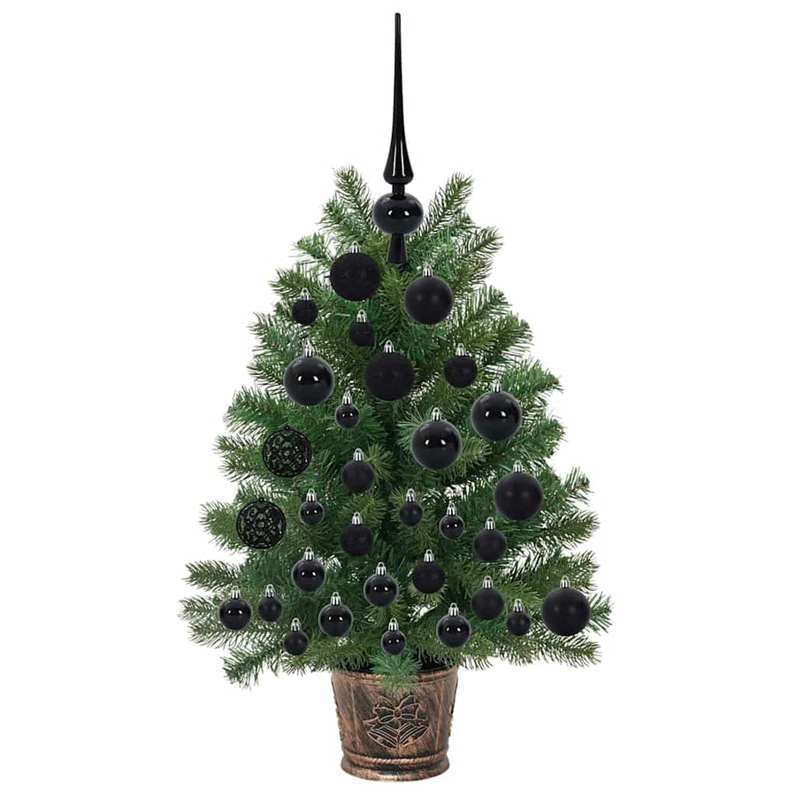 Kunstkerstboom met 150 LED met standaard Groen 75 cm PE en PVC