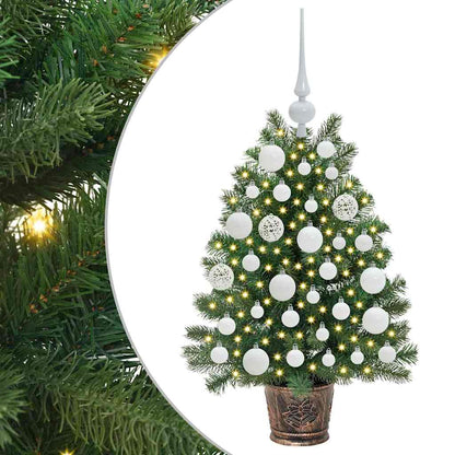Kunstkerstboom met 150 LED met standaard Groen 75 cm PE en PVC