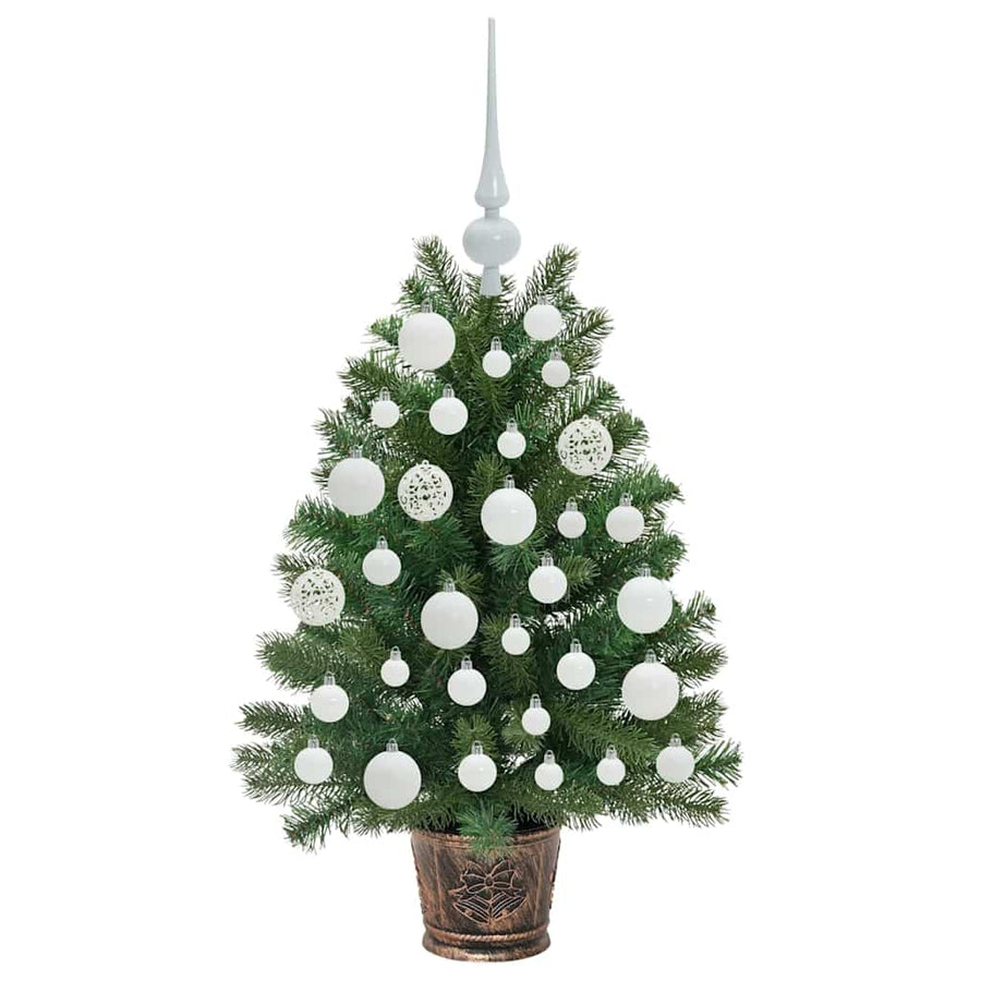 Kunstkerstboom met 150 LED met standaard Groen 75 cm PE en PVC