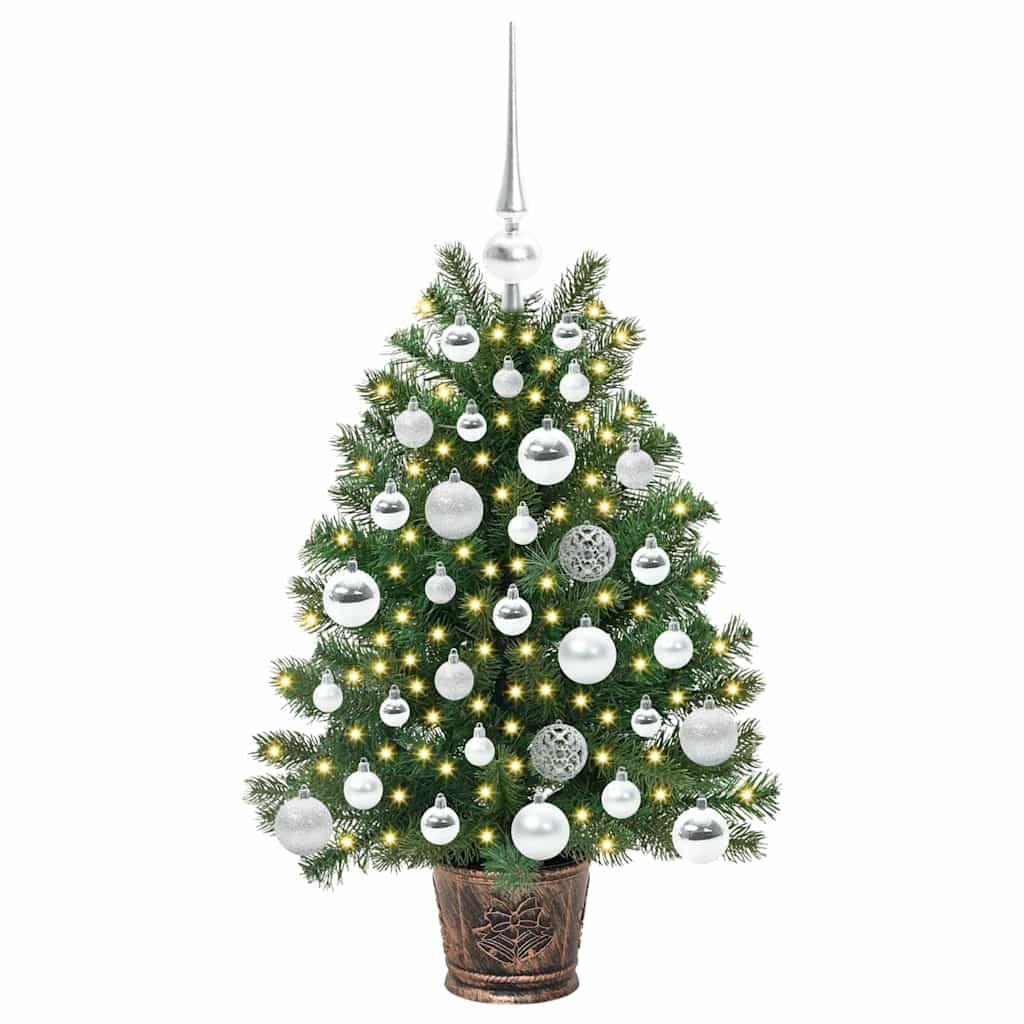 Kunstkerstboom met 150 LED met standaard Groen 75 cm PE en PVC