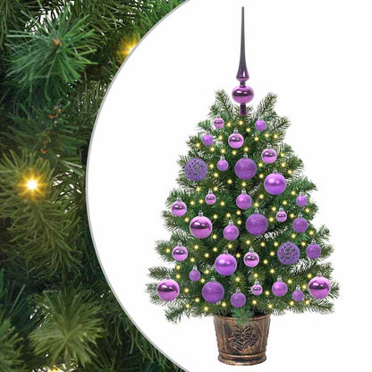 Kunstkerstboom met 150 LED met standaard Groen 75 cm PE en PVC