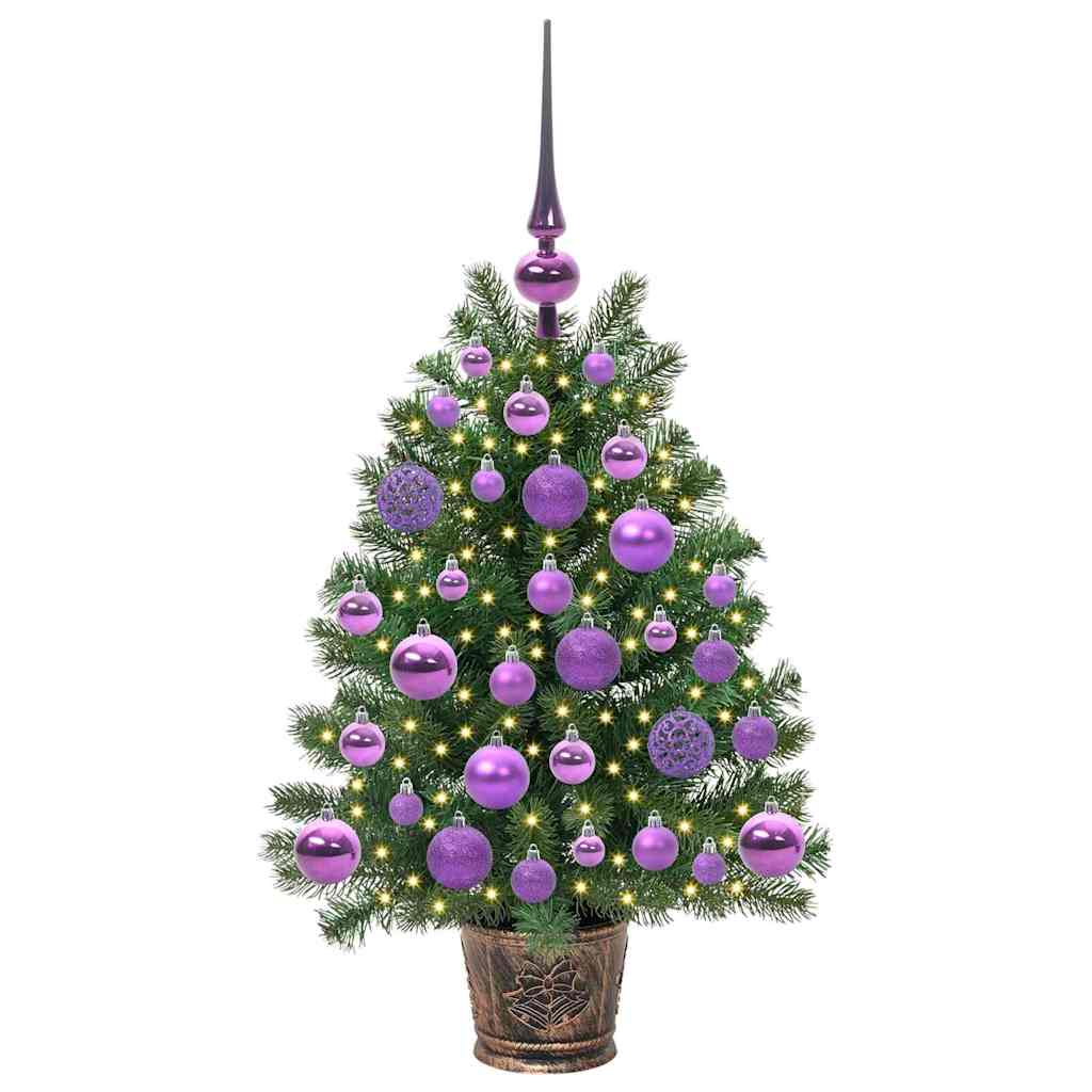 Kunstkerstboom met 150 LED met standaard Groen 75 cm PE en PVC